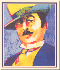 Portrait of Giacomo Puccini by Ann Cushing Gantz